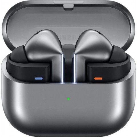 Bevielės ausinės - laisvų rankų įranga Samsung SM-R630 Galaxy Buds 3 Pro pilkos su triukšmo slopinimo sistema (ANC)